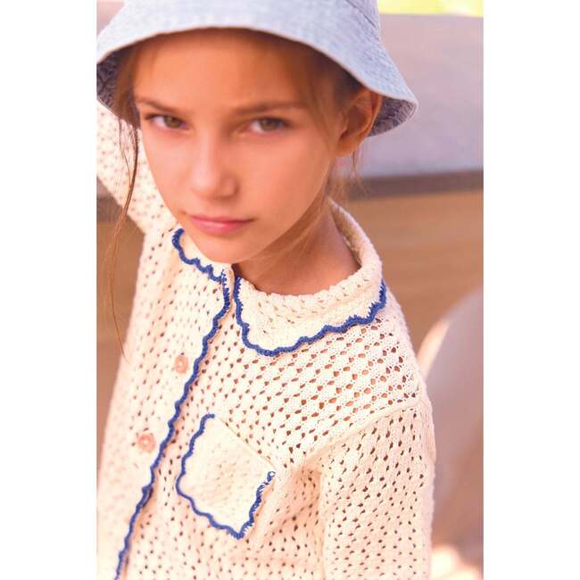 Crochet Lanza Cardigan, Marshmallow - Cardigans - 3