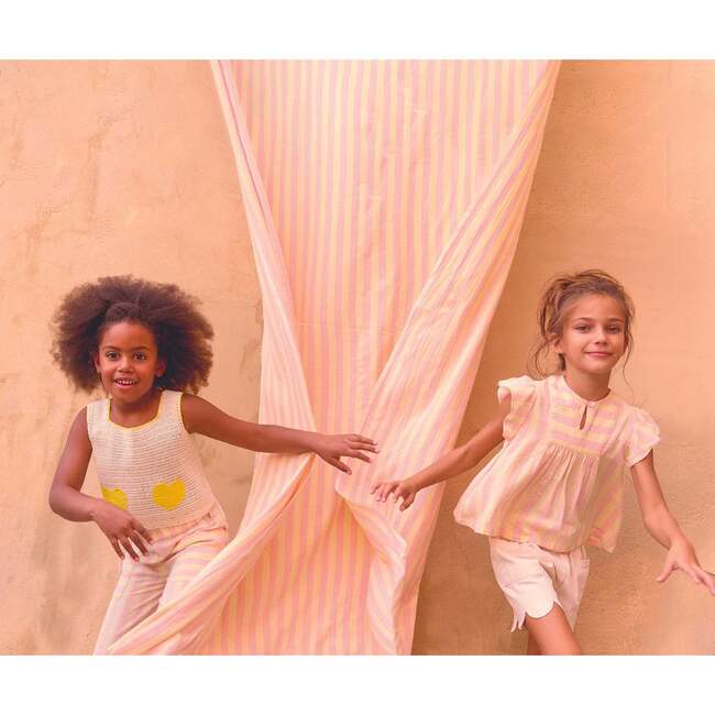 Citron Heart Pocket Crochet Vest - Tank Tops - 4