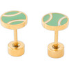 Tennis Ball Stud Earrings - Earrings - 1 - thumbnail