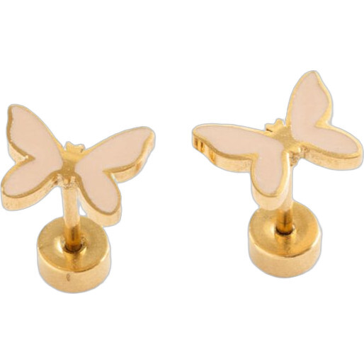 Enamel Butterfly Stud Earrings