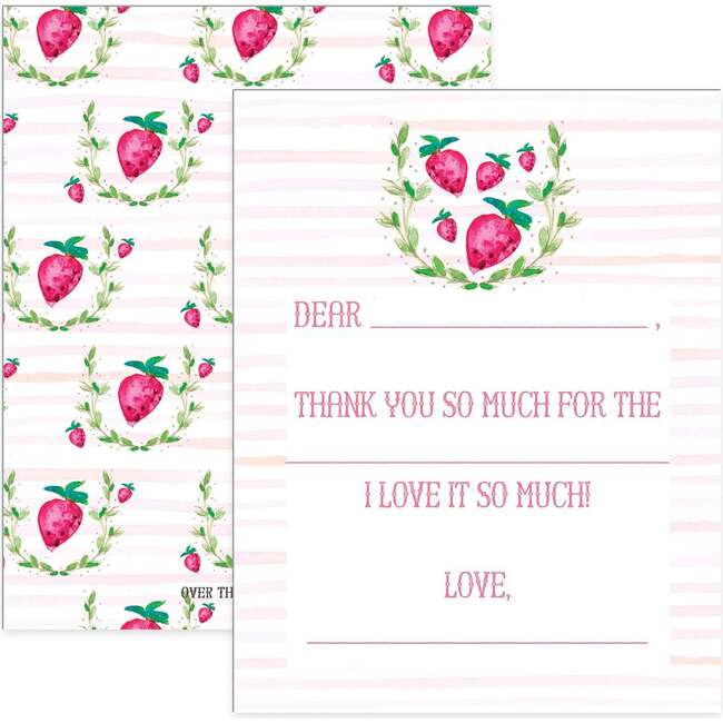 Thank You Note, Strawberry - Party Accessories - 1