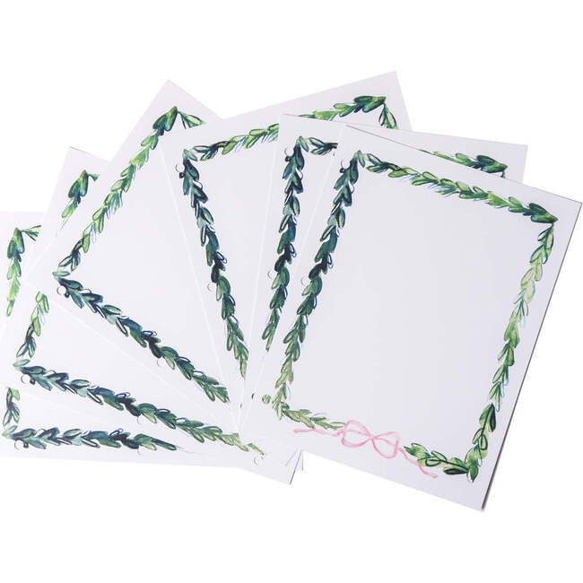 Greenery Insert Pages, Pink Bow Set of Two packages - Keepsakes & Mementos - 1