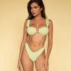 Petal Variation Bikini Top, Avo Floral - Two Pieces - 4