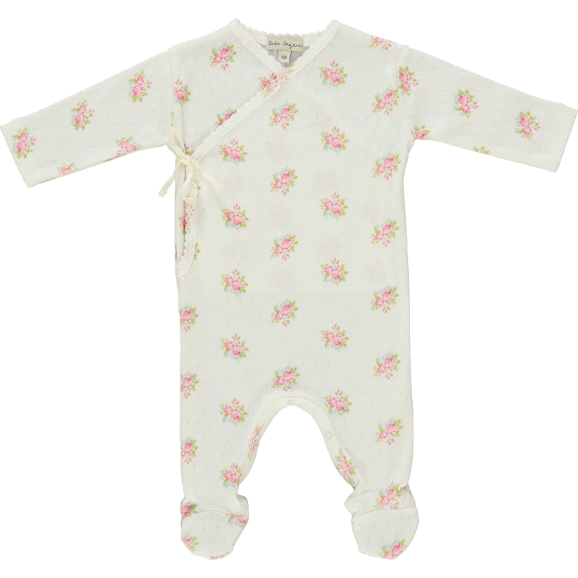 Esme Wrap Overall, Garden Pointelle - Rompers - 1