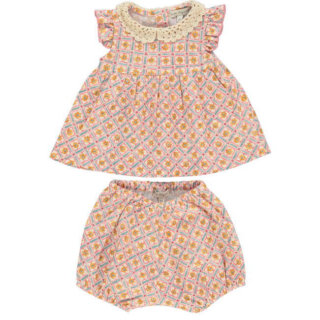 Eloise Baby Set, Geometric Florals