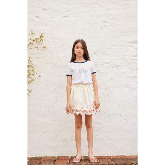 Cerise Skirt, Natural Cherry Denim - Skirts - 2