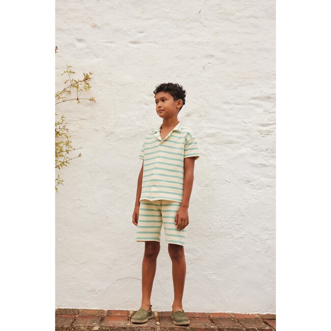 Arthur Shorts, Aquamarine Stripe - Shorts - 2
