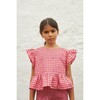 Alisa Vest, Raspberry Check - Vests - 3
