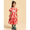 Watermelon Stripes Skirt, White & Red - Skirts - 2