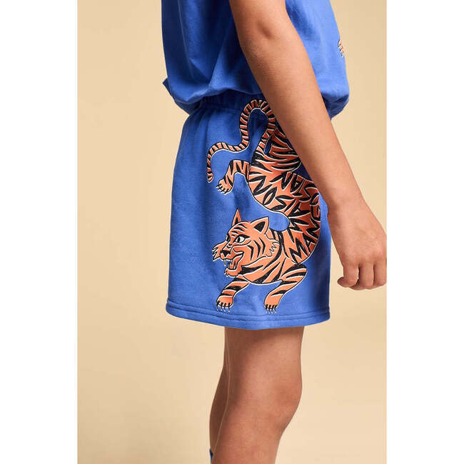 Tiger Sweatshort, Blue - Shorts - 2