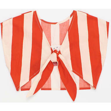 Watermelon Stripes Top, White & Red - Shirts - 4