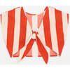 Watermelon Stripes Top, White & Red - Shirts - 4
