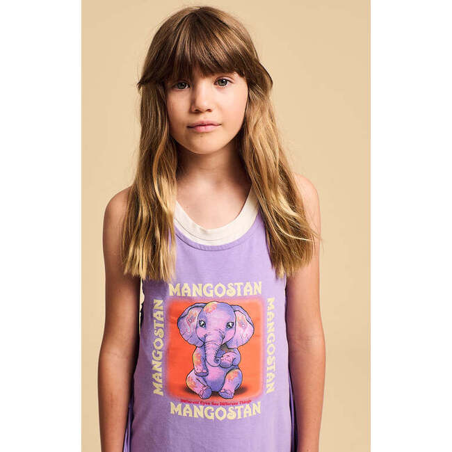 Sweet Elephant Dress, Lilac - Dresses - 4