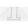 Pommegranate Embroidery Shirt, White - Shirts - 3