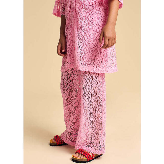 Pommegranate Lace Trousers, Pink - Pants - 3