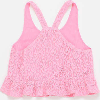 Pommegranate Lace Top, Pink - Shirts - 3