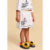 Pomegranate Embroidery Short, White - Shorts - 2