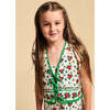 Mumbai Flowers Vest, White & Green - Vests - 2
