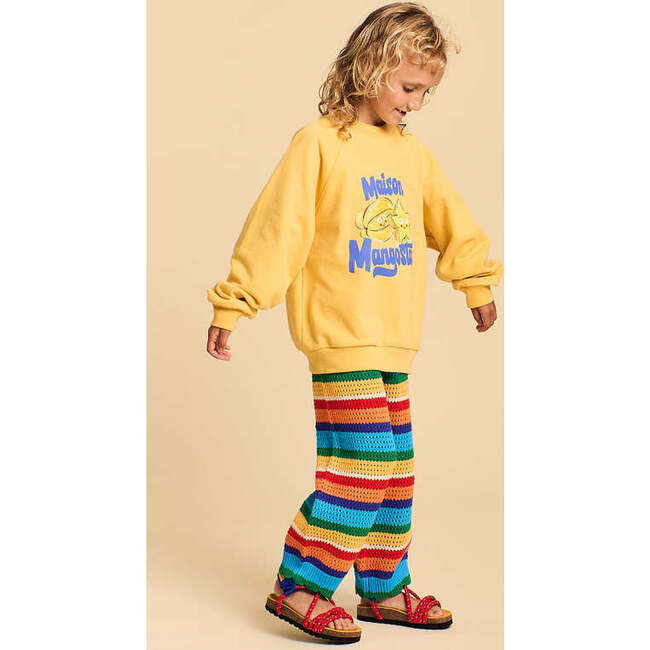 Multistripes Knit Trousers, Multicolor - Pants - 2