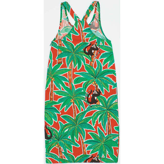 Monkey Forest Dress, Red - Dresses - 3