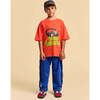Fringed Trousers, Blue - Pants - 2