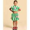 Flowers Stripes Short, White & Green - Shorts - 3