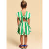 Flowers Stripes Short, White & Green - Shorts - 4