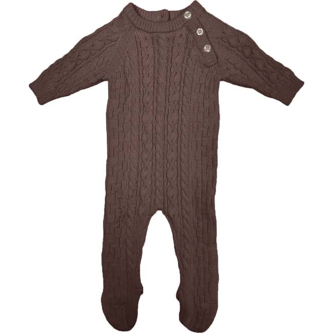 Multi Knit Long Sleeve Footie, Taupe