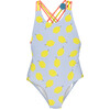 Textured Lemon Swimsuit - One Pieces - 1 - thumbnail