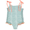 Zebra Stripes Smocked Swimsuit - One Pieces - 1 - thumbnail