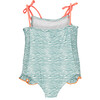 Zebra Stripes Smocked Swimsuit - One Pieces - 2
