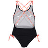 Textured Black Combo Swimsuit - One Pieces - 2