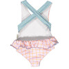 Lilac Squares Smocked Swimsuit - One Pieces - 2