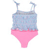 Pink Dots Smocked Swimsuit - One Pieces - 3