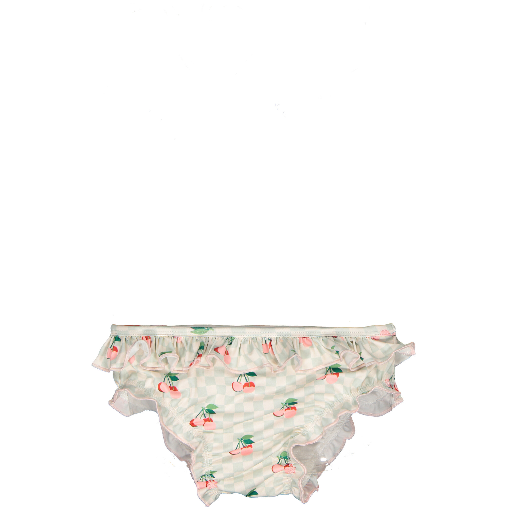 Cherries Squares Bikini Bottom - Two Pieces - 1
