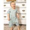 Cotton Shortie Romper, Rowboats - Rompers - 2