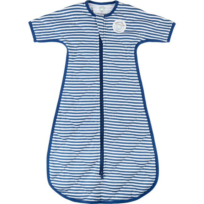 Dream Weighted Transition Swaddle, Navy Stripe - Swaddles - 1