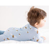 Baby Bamboo Pajamas W/ DreamCuffs®, Blue Bees - Footie Pajamas - 2