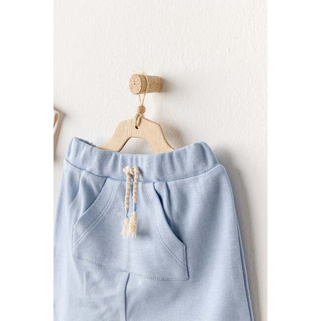 Shorts Dino Pocket T-Shirt Outfit, Blue - Mixed Apparel Set - 3