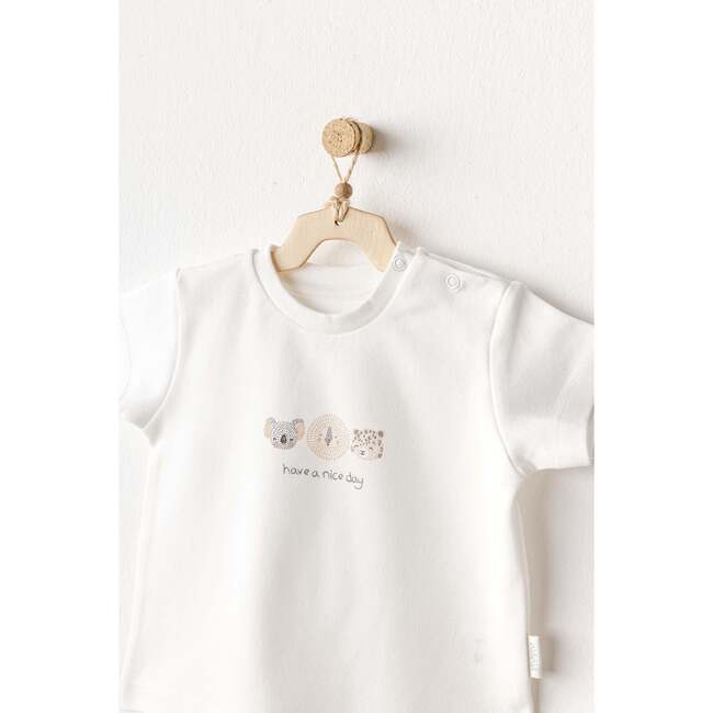 Shorts Happy Animals Outfit, Grey - Mixed Apparel Set - 4