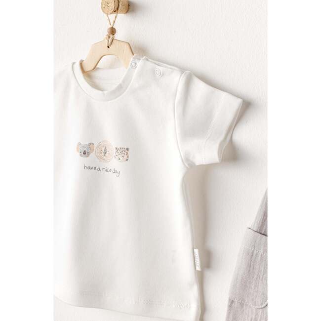 Shorts Happy Animals Outfit, Grey - Mixed Apparel Set - 5