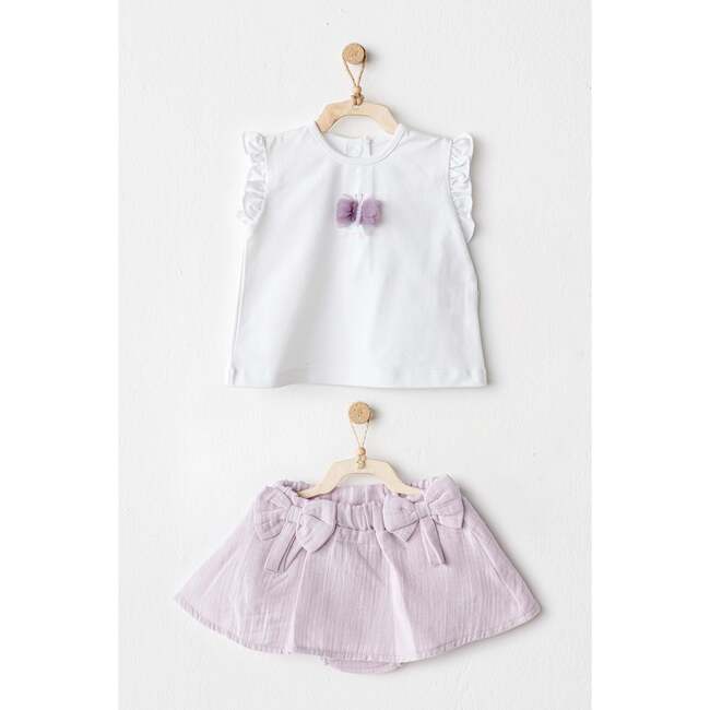 Magical Butterfly Skirt Set, Lilac - Mixed Apparel Set - 2