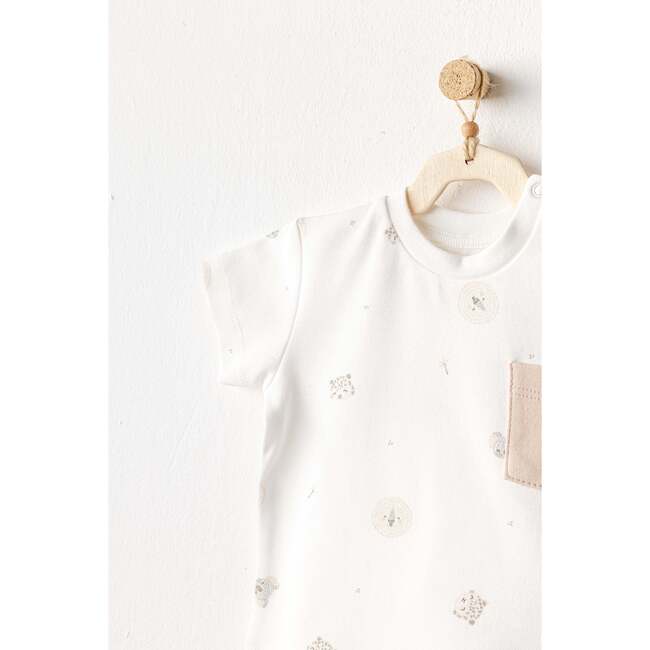 Pants Happy Animal Outfit, Beige - Mixed Apparel Set - 4