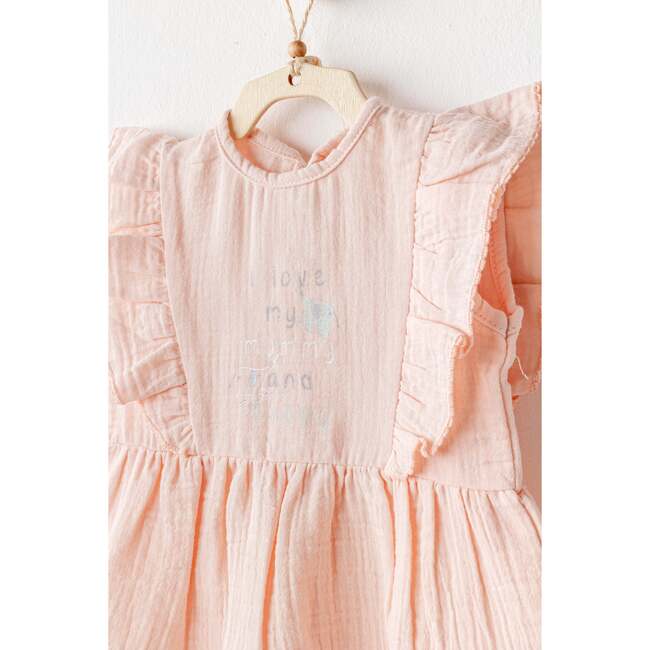 Love Family Muslin Band Set, Salmon - Mixed Apparel Set - 5