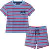 Kids Textured Terry Smiley Patch Set, Stripe - Mixed Apparel Set - 1 - thumbnail