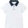 Kids Polo & Seersucker Limes Short Set, White - Mixed Apparel Set - 3