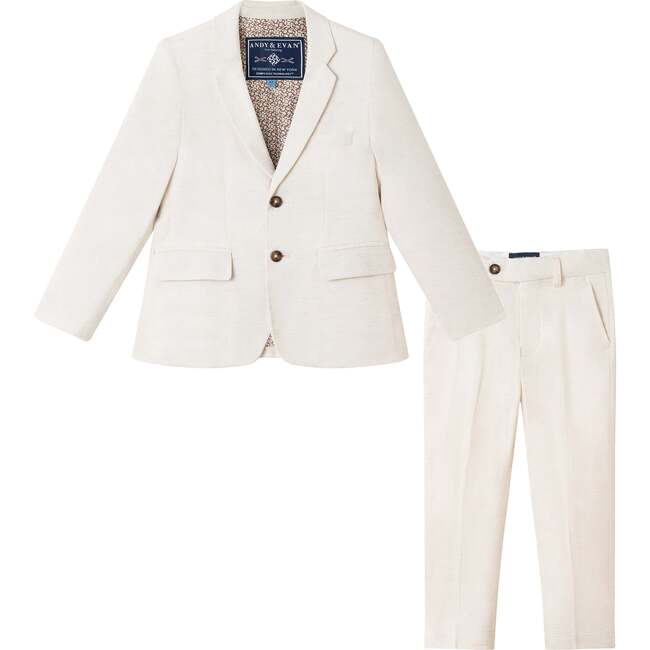 Kids 4 Piece Suit Set, Stone