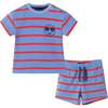 Infant Textured Terry Smiley Patch Set, Stripe - Mixed Apparel Set - 1 - thumbnail