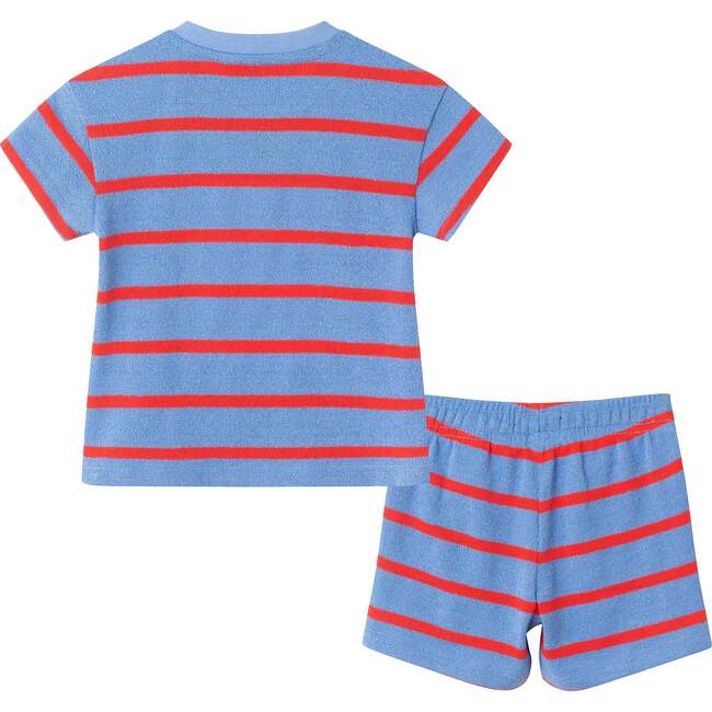 Infant Textured Terry Smiley Patch Set, Stripe - Mixed Apparel Set - 2