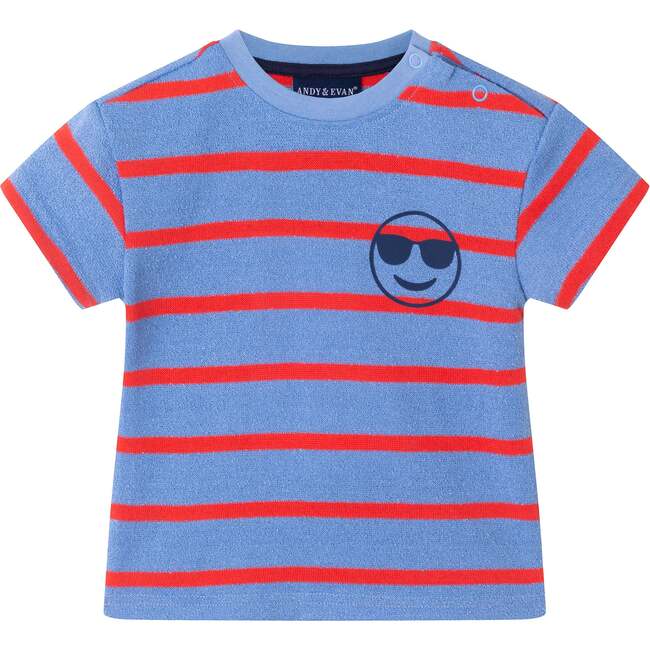 Infant Textured Terry Smiley Patch Set, Stripe - Mixed Apparel Set - 3